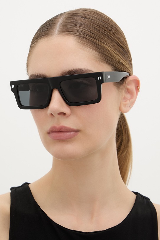 Off-White okulary przeciwsłoneczne OERI13Z.551007 czarny AA00