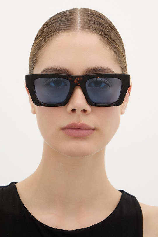 Off-White okulary przeciwsłoneczne brązowy OERI145.526045