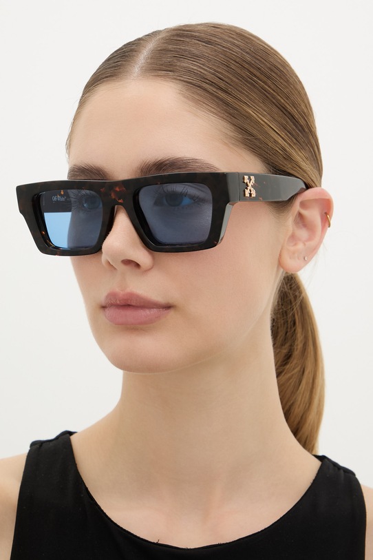 Off-White okulary przeciwsłoneczne OERI145.526045 brązowy AA00