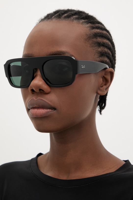 Ray-Ban okulary przeciwsłoneczne jednolita czarny 0RB2218