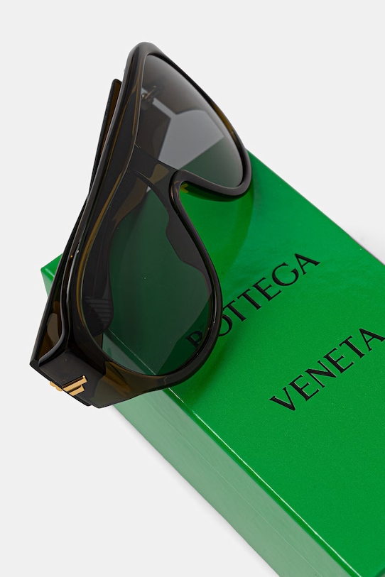 Bottega Veneta okulary przeciwsłoneczne zielony BV1345S