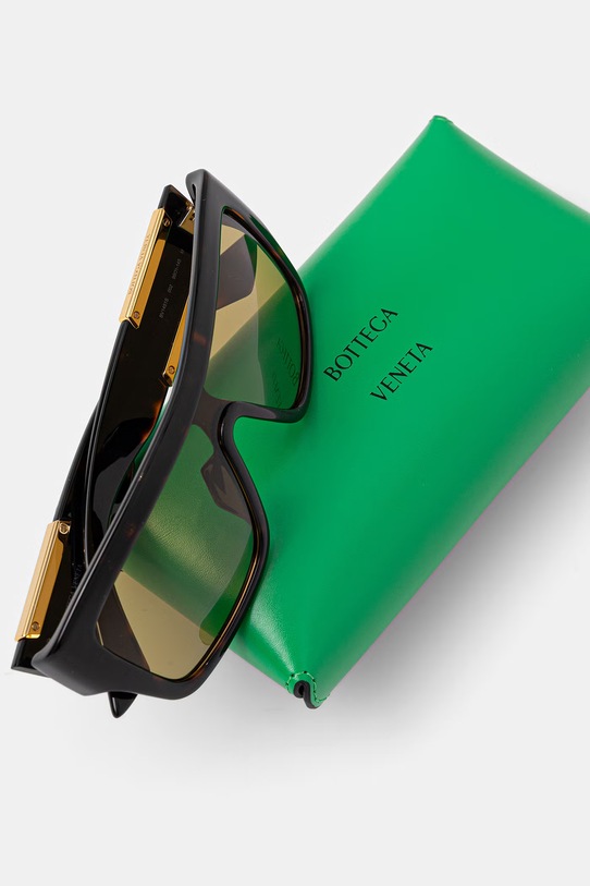 Akcesoria Bottega Veneta okulary przeciwsłoneczne damskie BV1451S brązowy