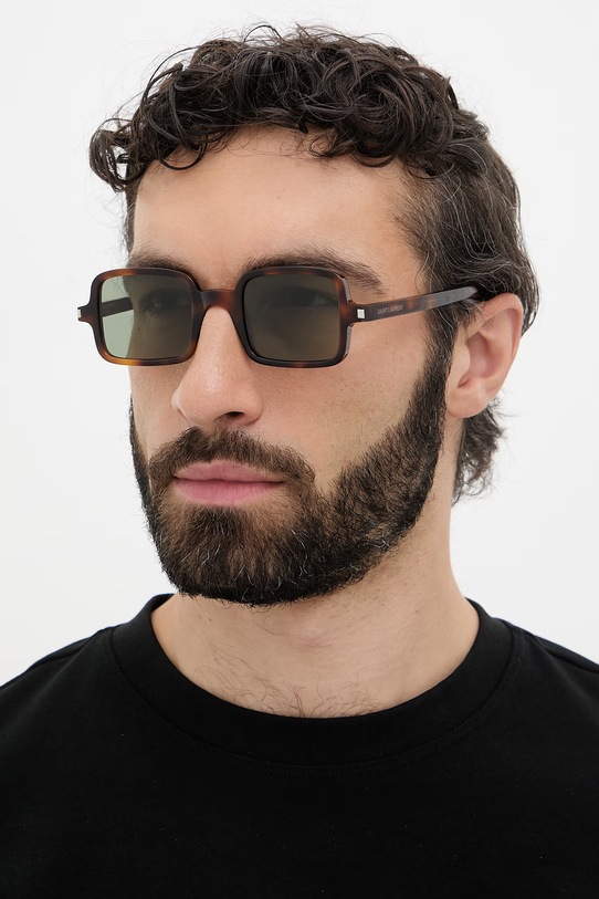 Saint Laurent okulary przeciwsłoneczne SL.332 brązowy AA00