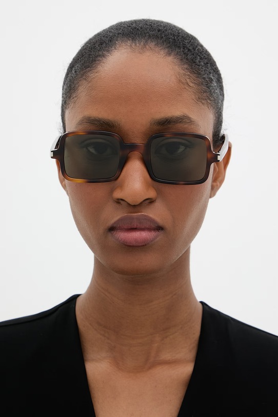 Saint Laurent okulary przeciwsłoneczne SL.332 brązowy