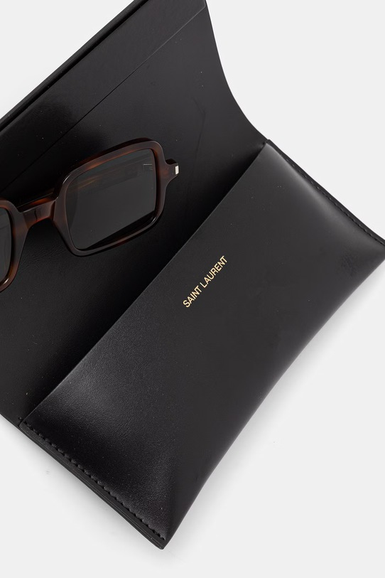 Akcesoria Saint Laurent okulary przeciwsłoneczne SL.332 brązowy