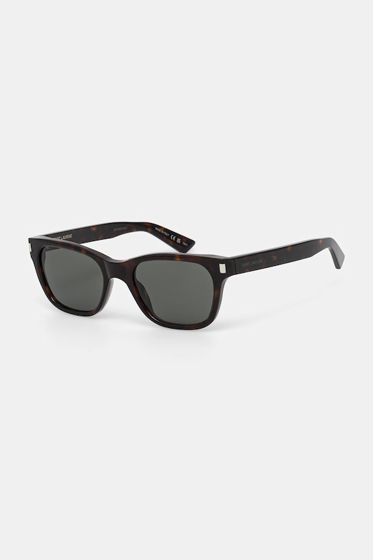 Saint Laurent okulary przeciwsłoneczne kwadratowe brązowy SL.874