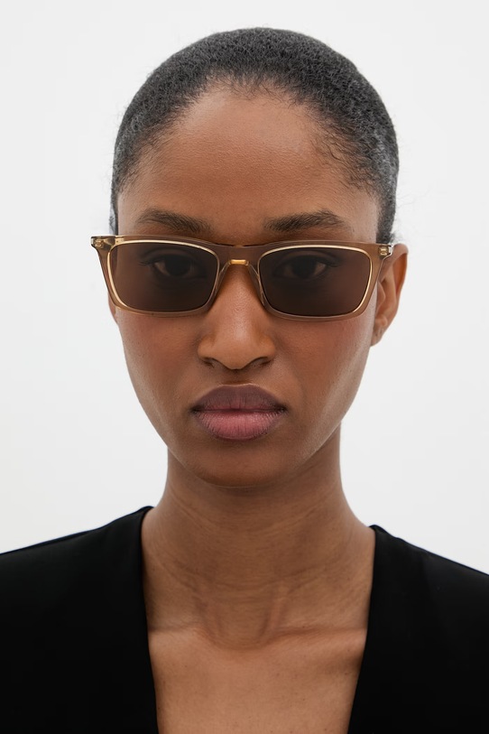 Saint Laurent sluneční brýle SL.890.BETTY.THIN hnědá