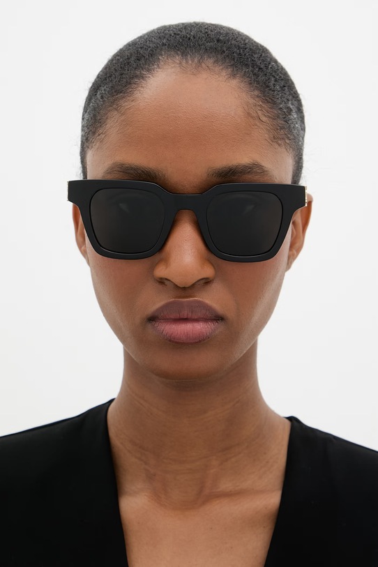 Saint Laurent hranaté sluneční brýle SL.M157 černá