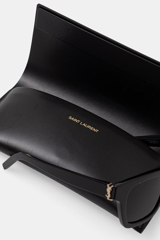 Akcesoria Saint Laurent okulary przeciwsłoneczne kwadratowe SL.M157 czarny