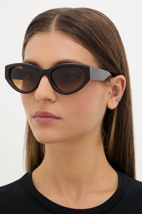 CHIMI ochelari de soare cat eye 10447 maro AA00