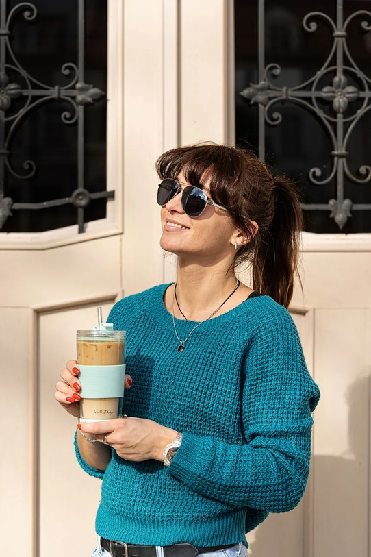 Vialli Design kubek termiczny ze słomką Fuori 600 ml 428