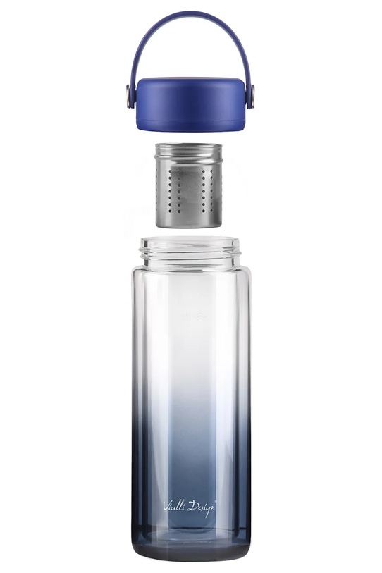 Vialli Design butelka z zaparzaczem Fuori 350 ml granatowy 30183