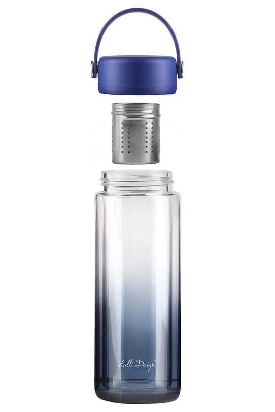 Vialli Design üveg infúziós szűrővel Fuori 350 ml többszínű 30183
