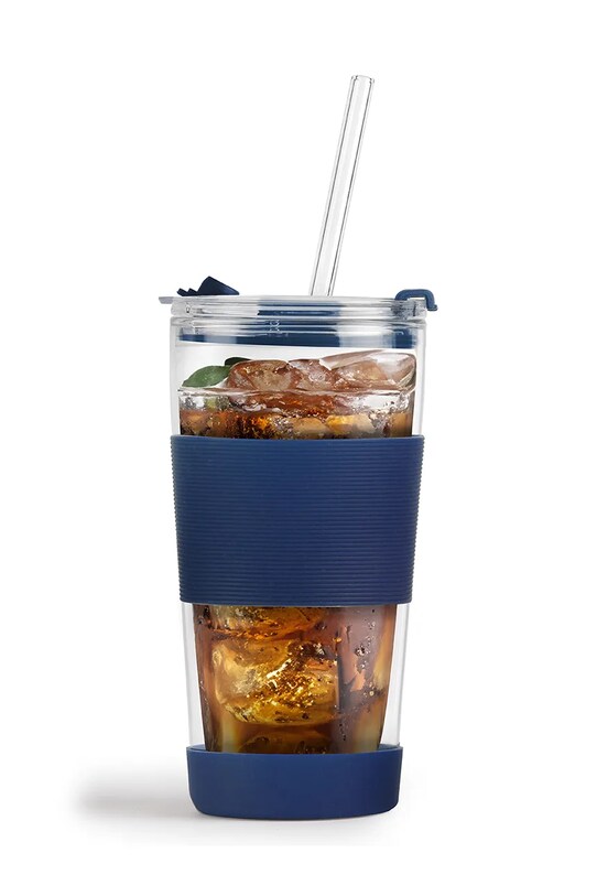 Термочаша със сламка Vialli Design Fuori 600 ml 30381 многоцветен AA00