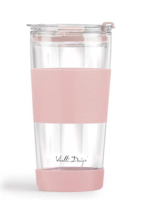 Чаша със слама Vialli Design Fuori 600 ml 30411 многоцветен