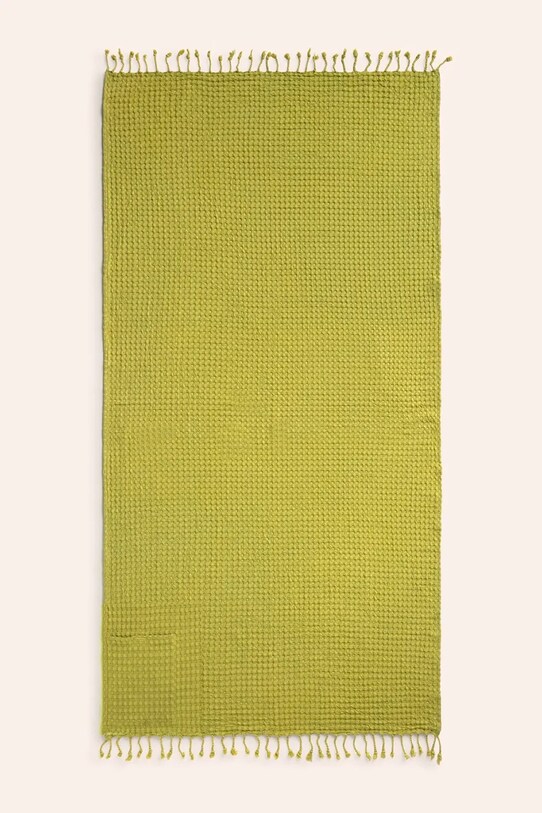 Plážová osuška Calma House Ola 100 x 180 cm zelená OLA.100.VER