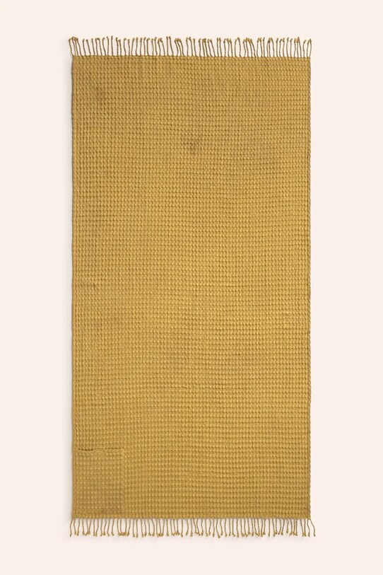 Bavlnený plážový uterák Calma House Ola 100 x 180 cm žltá OLA.100.MOS