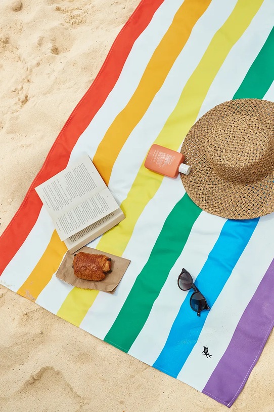Akcesoria Dock & Bay ręcznik plażowy szybkoschnący Rainbow Skies 160 x 90 cm TOWLB.SUM.LG.RAINB.R multicolor