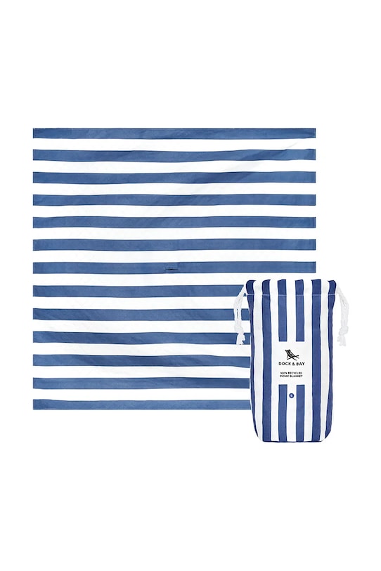 Плед для пикника Dock & Bay Whitsunday Blue 240 x 170 cm голубой PICNIC.CAB.XL.NAVY