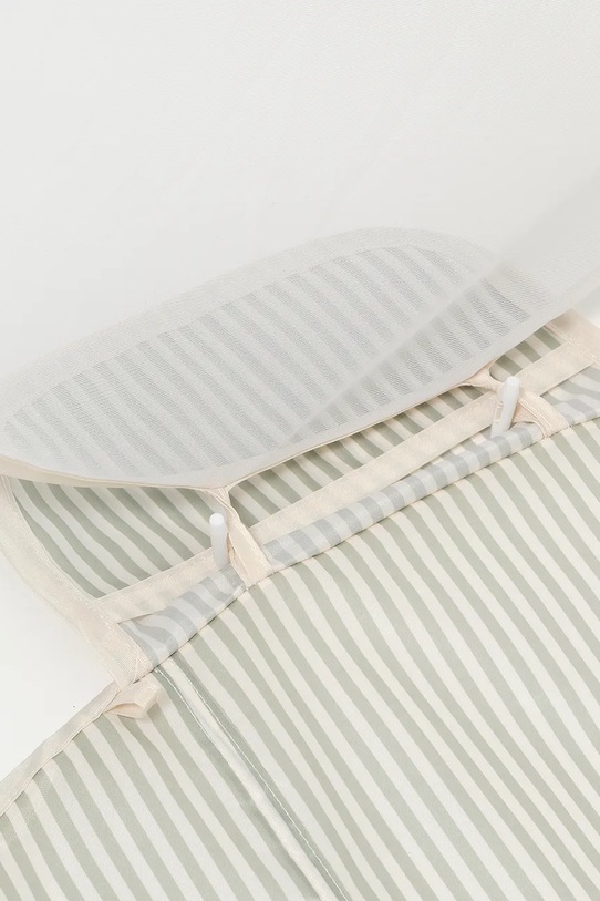 Dziewczynka SunnyLife leżanka plażowa z daszkiem La Palma Sage Stripe S51SSHCR zielony