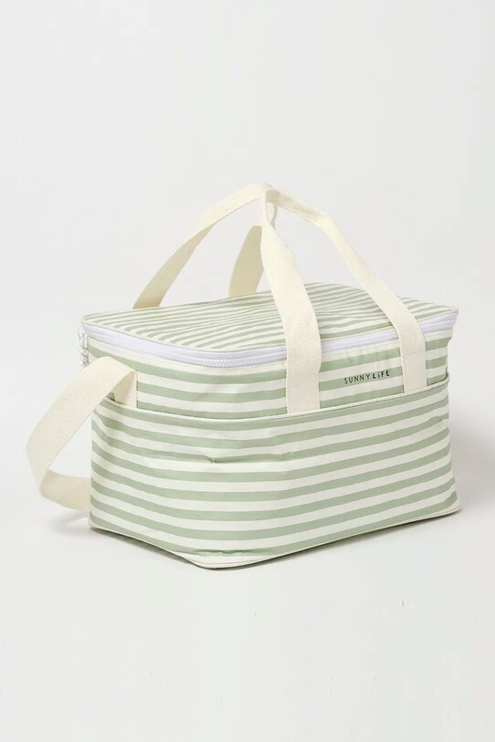 SunnyLife geantă termică La Palma Sage Stripe 18,7 L S51NCBWS verde AA00