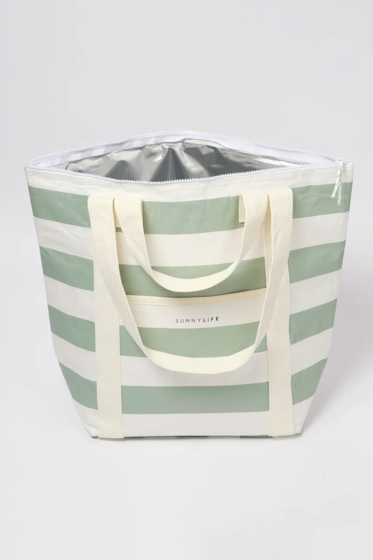Lifestyle SunnyLife termikus táska La Palma Sage Stripe 23 L S51NCTWS zöld