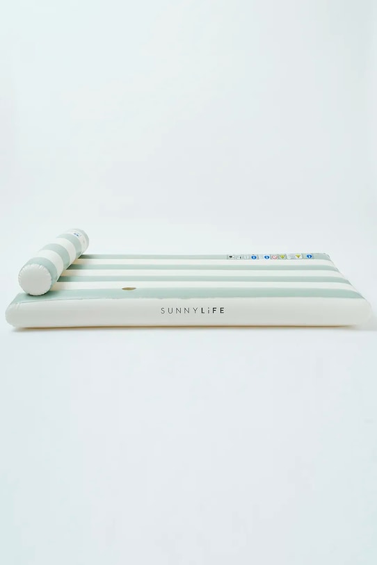 Nafukovací matrace na plavání SunnyLife Green Stripe zelená S3EXLLGR