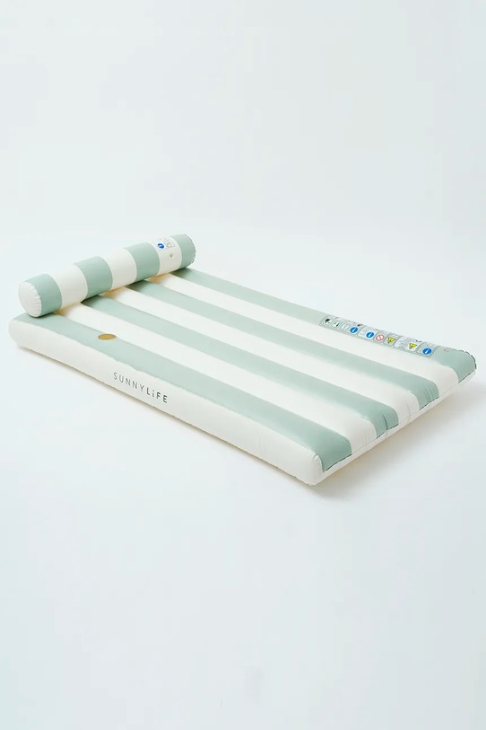 Nafukovací matrace na plavání SunnyLife Green Stripe S3EXLLGR zelená AA00