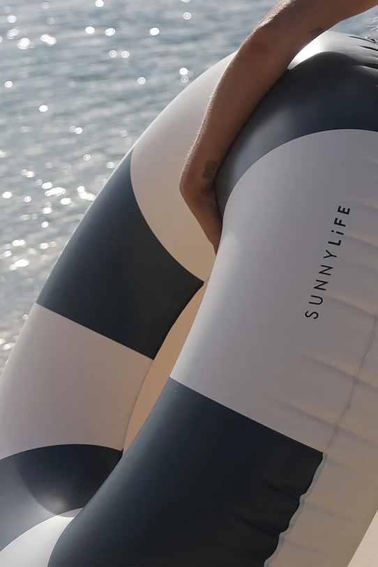 SunnyLife koło do pływania Black Stripe niebieski S3EXLBLK