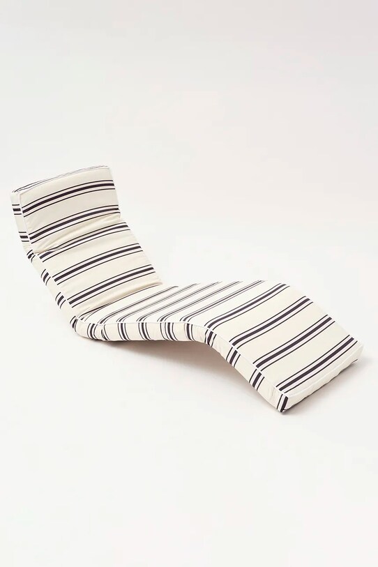 Плажен стол SunnyLife Charcoal Stripe бял S31LNGCS