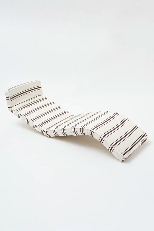 Плажен стол SunnyLife Charcoal Stripe S31LNGCS бял