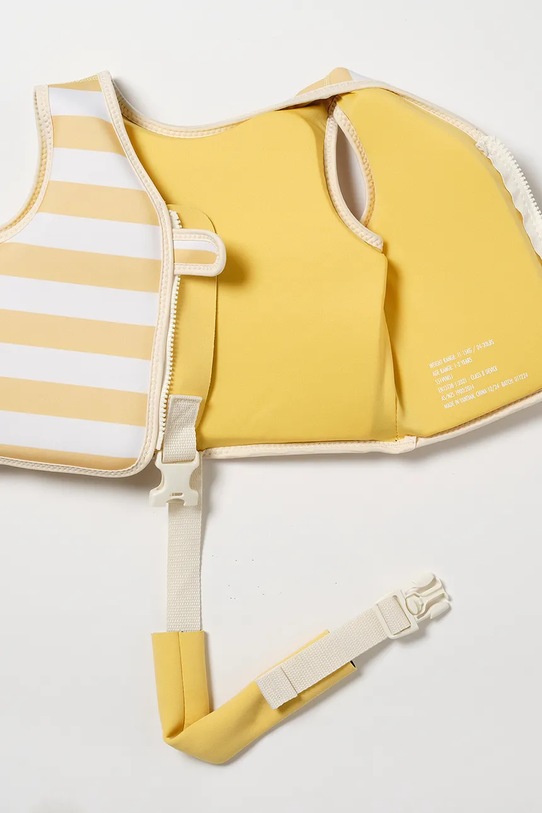 Djevojčice Prsluk za plivanje za djecu SunnyLife Sammy the Seagull Mustard Stripe 1-2 years S51VVMS1 zlatna
