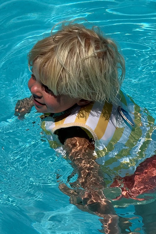 Дитячий жилет для плавання SunnyLife Sammy the Seagull Mustard Stripe 2-3 years S51VVMS2