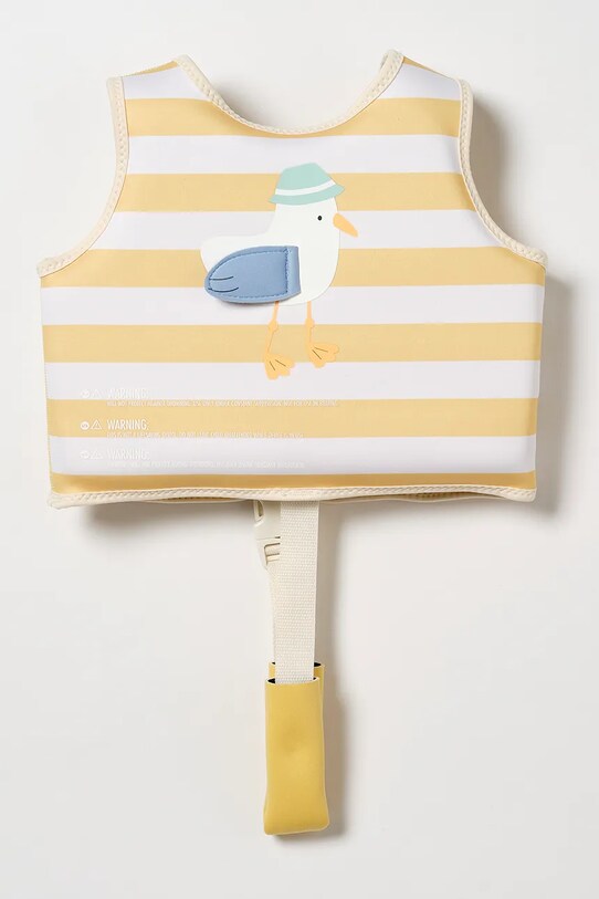 Dětská plavecká vesta SunnyLife Sammy the Seagull Mustard Stripe 2-3 years S51VVMS2 žlutá AA00