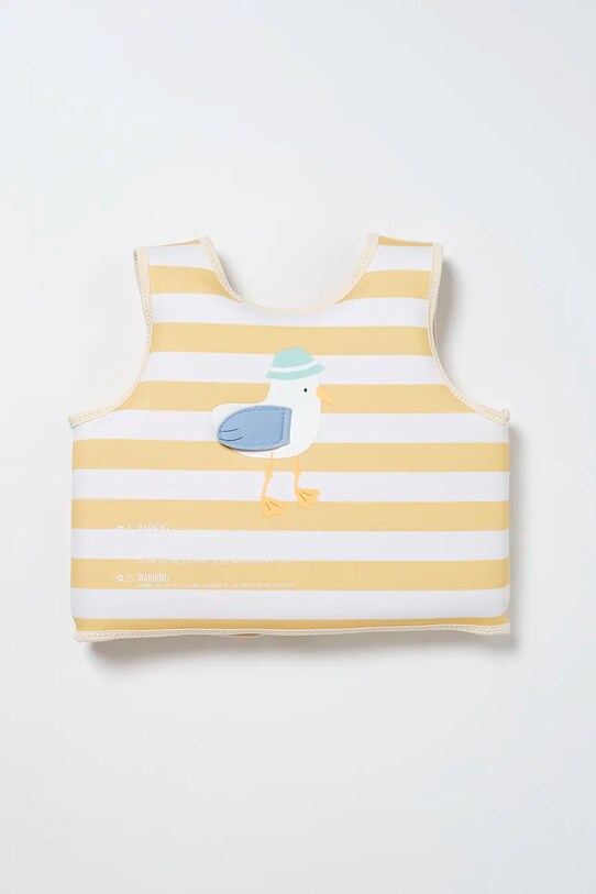 Dětská plavecká vesta SunnyLife Sammy the Seagull Mustard Stripe 3-6 years S51VVMS4 žlutá AA00