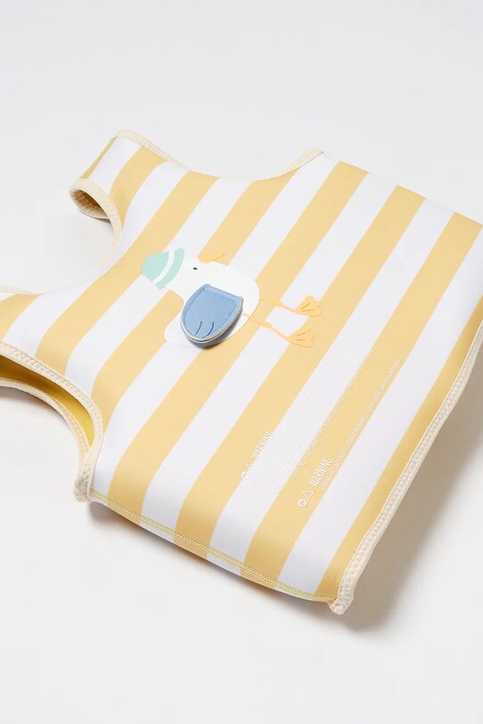 Dětská plavecká vesta SunnyLife Sammy the Seagull Mustard Stripe 3-6 years žlutá S51VVMS4