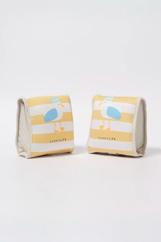 Nafukovací křidélka SunnyLife Sammy the Seagull Mustard Stripe 2-pack žlutá S51NABMS