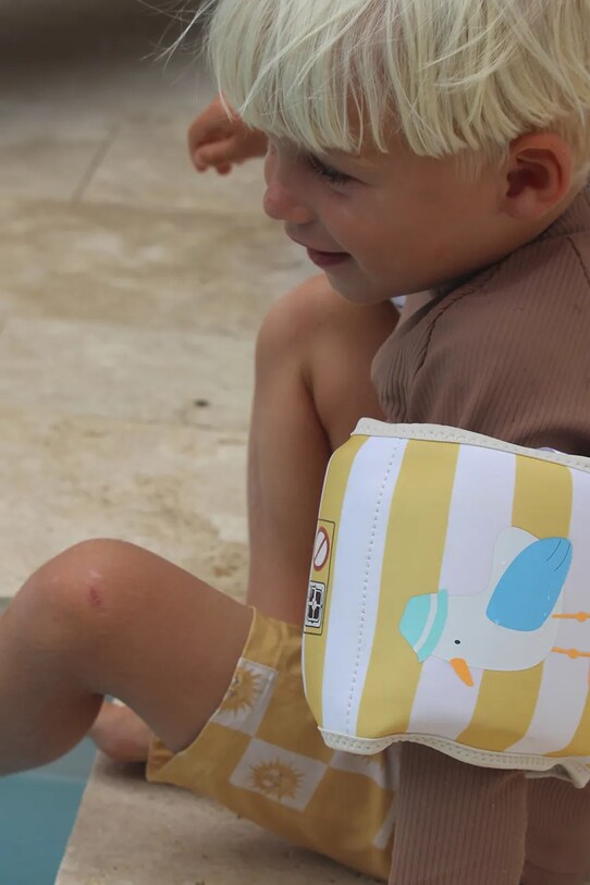 Lifestyle Nafukovací křidélka SunnyLife Sammy the Seagull Mustard Stripe 2-pack S51NABMS žlutá