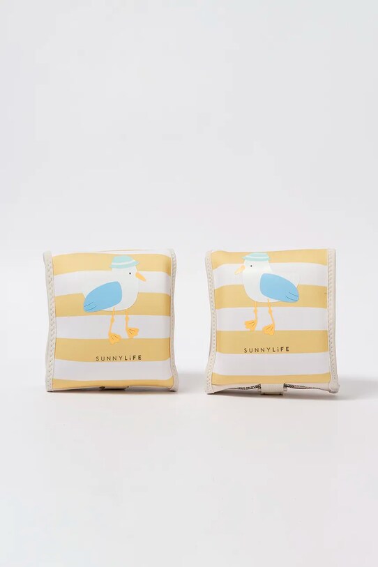 Nafukovací křidélka SunnyLife Sammy the Seagull Mustard Stripe 2-pack S51NABMS žlutá AA00
