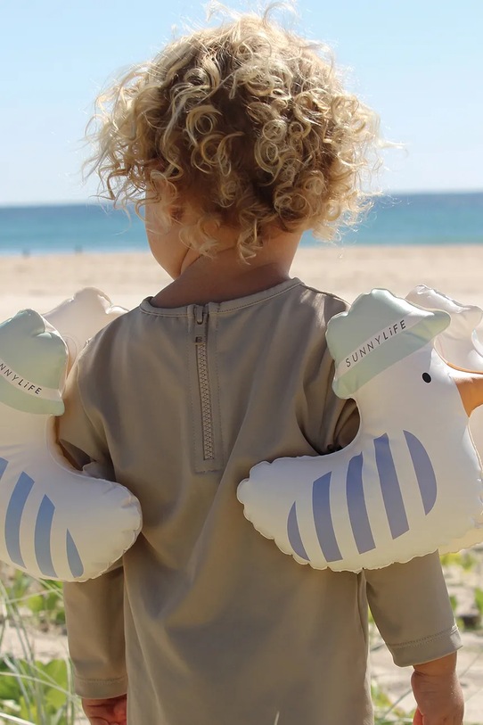 Fete SunnyLife aripioare înot Sammy the Seagull Blue Stripe S51KABBS multicolor