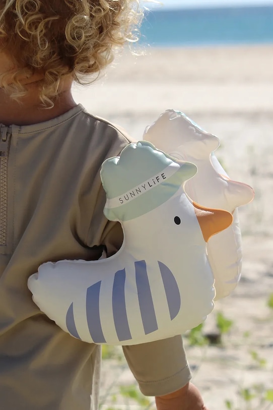 SunnyLife aripioare înot Sammy the Seagull Blue Stripe multicolor S51KABBS