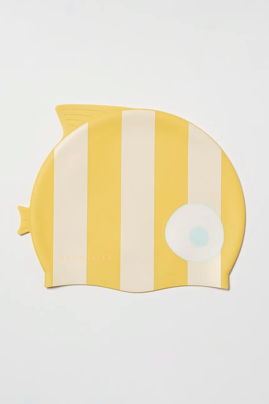 Dětská plavecká čepice SunnyLife Finn the Fish žlutá S51SCMST