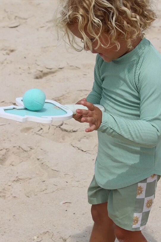 Комплект ракети и плажни топки SunnyLife Sammy the Seagull Blue Stripe (4 броя) S51KVBML