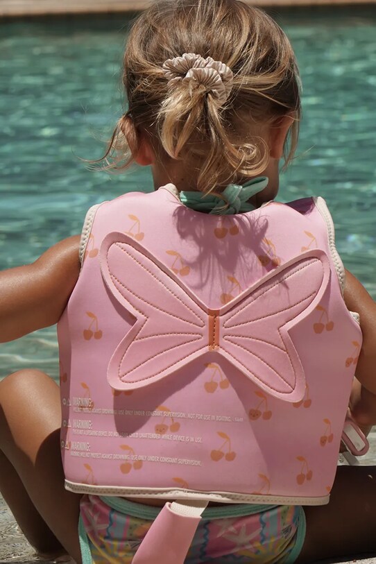 Prsluk za plivanje za djecu SunnyLife Cotton Candy Cherry 2-3 years S51VVPK2