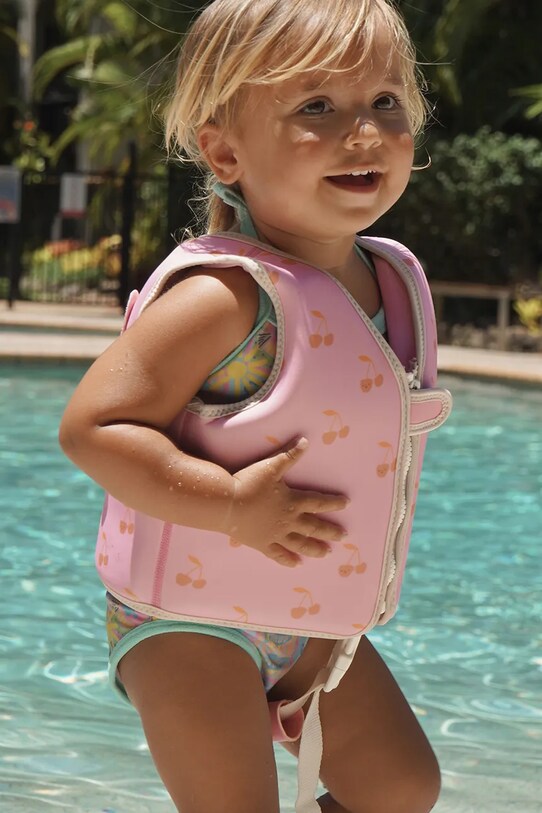 SunnyLife gilet da nuoto per bambino Cotton Candy Cherry 2-3 years S51VVPK2