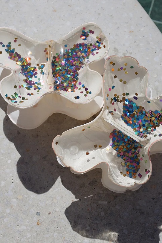 Fete SunnyLife aripioare de înot pentru copii Cotton Candy Glitter S51KABCG multicolor