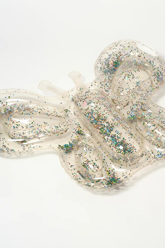 Детски надуваем дюшек за плуване SunnyLife Butterfly Cotton Candy Glitter S51KLOGL прозрачен AA00