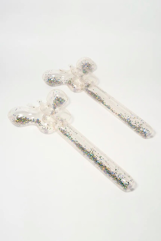 Plavecké pěnové tyče SunnyLife Cotton Candy Glitter 2-pack S51KNBWG průhledná AA00