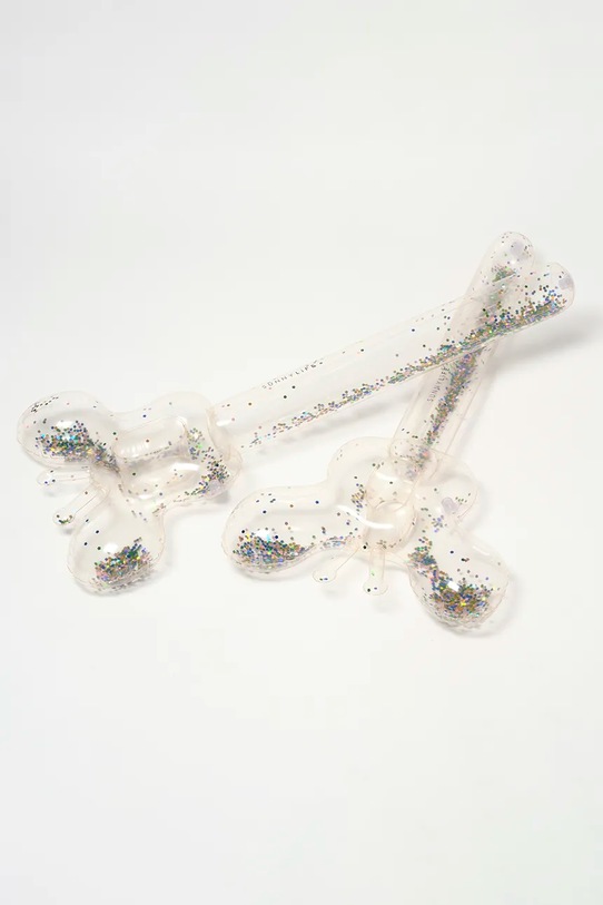 Dziewczynka SunnyLife makarony do pływania Cotton Candy Glitter 2-pack S51KNBWG transparentny