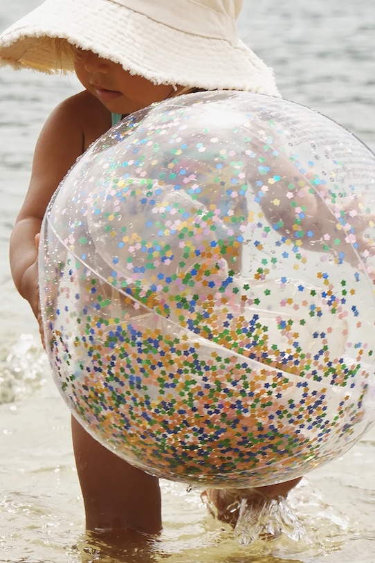 SunnyLife palla da spiaggia Cotton Candy Glitter transparente S51BBBPK